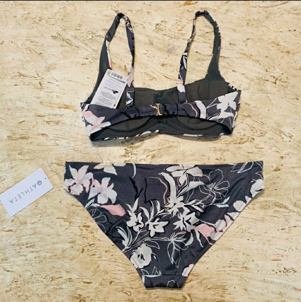 Athleta Aqualuxe Wildflower Bra-Sized Bikini Top - Picture 3 of 6